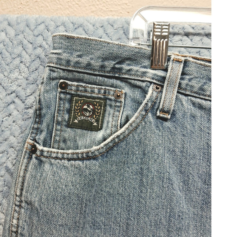 Cinch Green Label Jeans Mens 42x32 Light Wash Relaxed Fit Straight Leg Denim